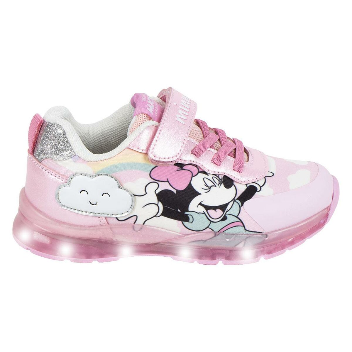LED sportcipő Minnie Mouse Rózsaszín